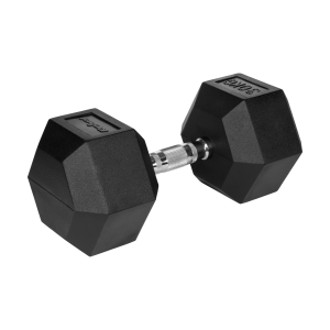 Hantel żeliwny gumowany HEX 30 kg Rebel Active