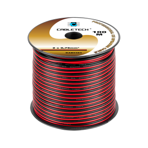 Kabel głośnikowy 0,75mm czarno-czerwony