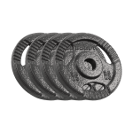 Zestaw obciążeń żeliwnych 4 x 2,5 kg, z uchwytami Rebel Active 