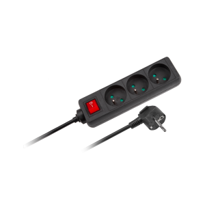 Przedłużacz Rebel z przełacznikiem 3 gniazda