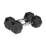 Hantle żeliwne gumowane HEX 2x4 kg Rebel Active