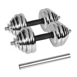 Hantle żeliwne chromowane regulowane w walizce, zestaw 30 kg Rebel Active 
