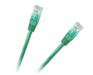 Patchcord kabel UTP 8c wtyk-wtyk 1 m CCA zielony  cat.6e