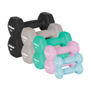 Zestaw hantelków żeliwnych neoprenowych HEX 30 kg REBEL ACTIVE