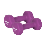 Hantelki żeliwne neoprenowe HEX 2x 2,5kg REBEL ACTIVE