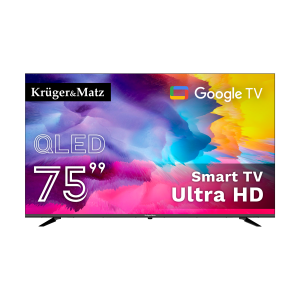 Telewizor smart TV QLED 75” Kruger&Matz z Google TV
