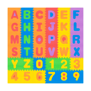 Mata edukacyjna dla dzieci, puzzle 180 x 180 cm, alfabet