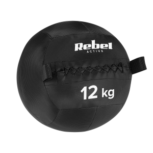 Piłka lekarska do ćwiczeń fitness, rehabilitacyjna, 12 kg REBEL ACTIVE