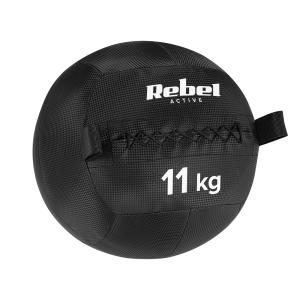 Piłka lekarska do ćwiczeń fitness, rehabilitacyjna, 11 kg REBEL ACTIVE