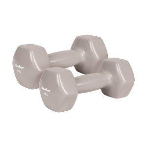 Hantelki żeliwne winylowe HEX 2x 4 kg REBEL ACTIVE