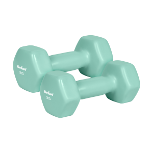 Hantelki żeliwne winylowe HEX 2x 3 kg REBEL ACTIVE