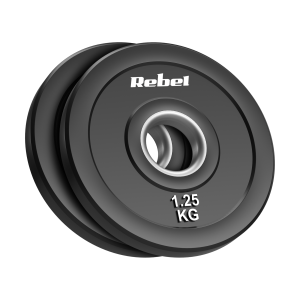 Obciążenie olimpijskie gumowane BUMPER zestaw 2x 1,25 kg REBEL ACTIVE
